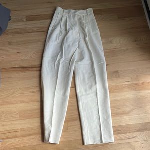 FRANKIE SHOP off white trousers size small